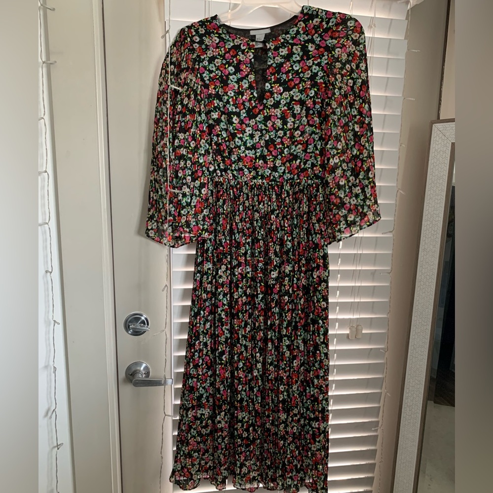 Floral chiffon dress